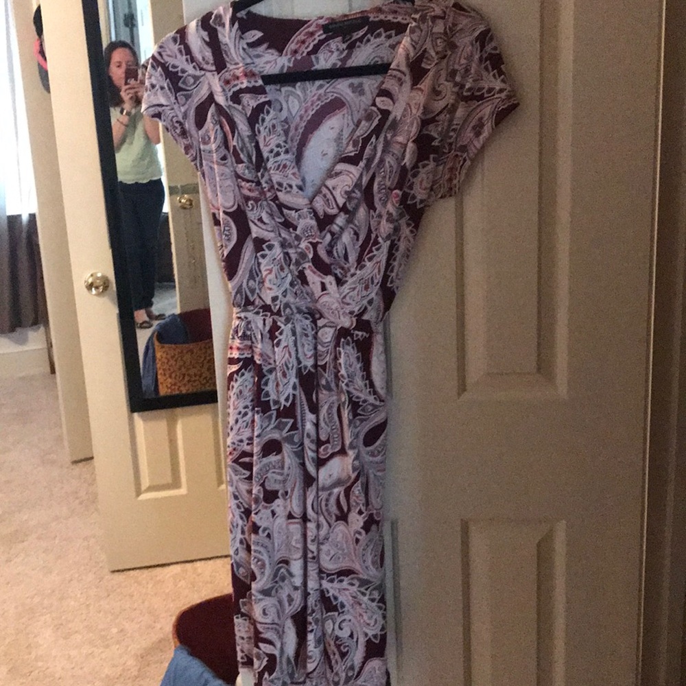 Paisley Banana Republic “wrap” dress with pockets!